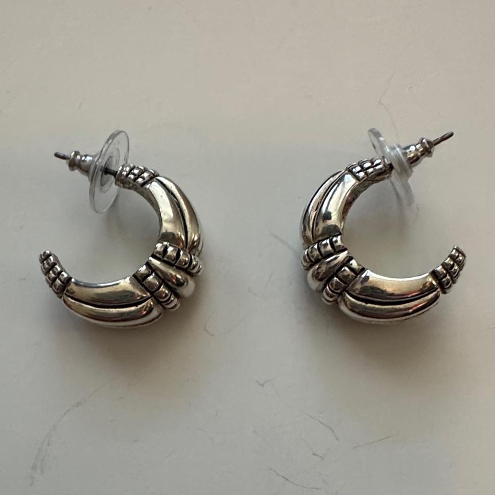Elegant Silver Hoop Earrings
